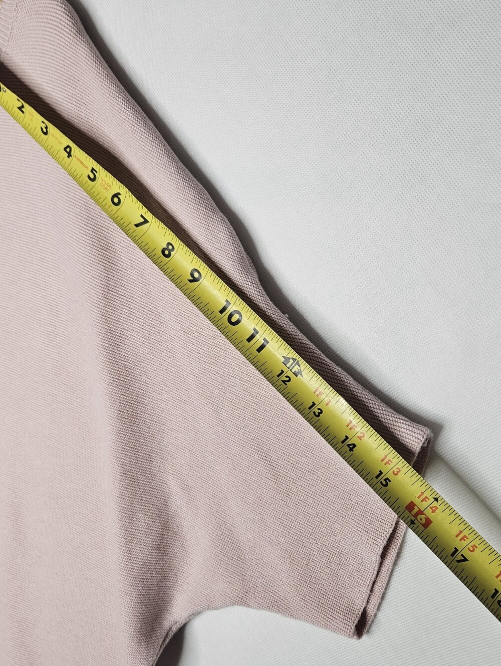Quince Lightweight Cotton Cashmere Link-stitch Dolman Sweater Pink Heather XL - Picture 4 of 8